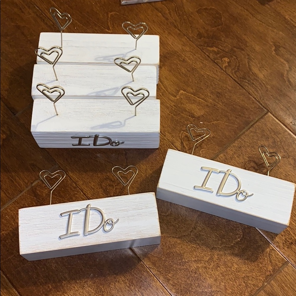 SWT OF 5 “I DO” photo holders